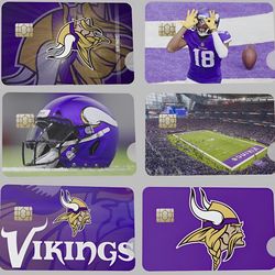 Minnesota Vikings Bank Card Skins Credit Card Skins Sticker