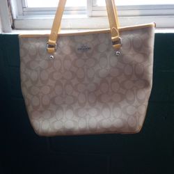 Brand New Tan/Yellow  COACH Purse