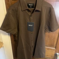 BYLT Premium Basics Polo Shirt – Medium – New w/ Tags (Coffee Brown