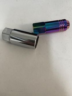M12 X 1.5 60mm Height Open End Lug Nuts (Neo Chrome)