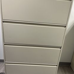 4 Drawer Lateral File Cabinet /no Keys  (2) 