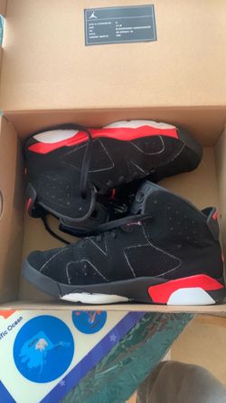 Air Jordan 6 Black Infrared Sneakers 2y