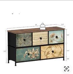 New entryway or tv stand with fabric drawers