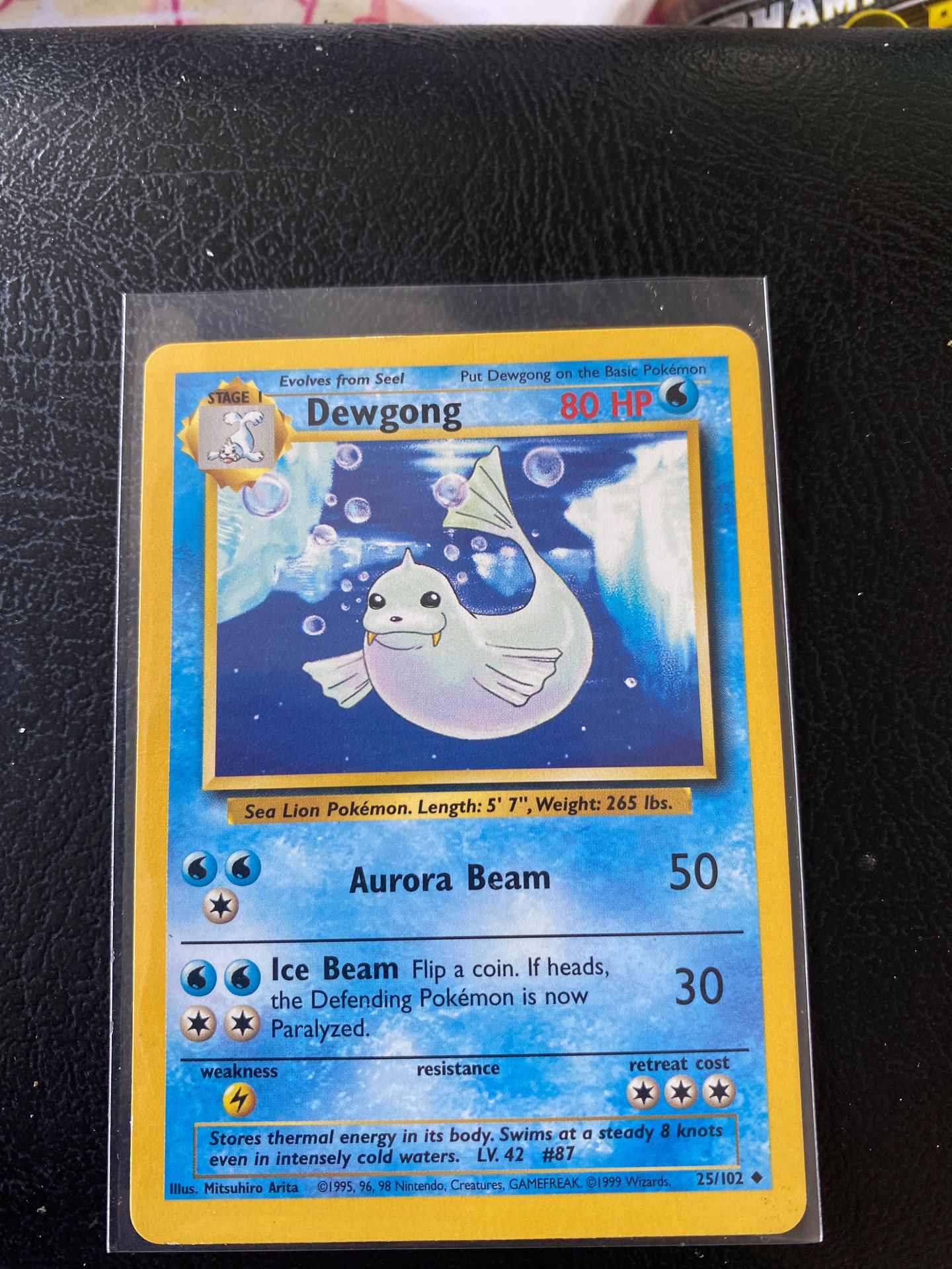 Dewgong Base set WOTC 1999