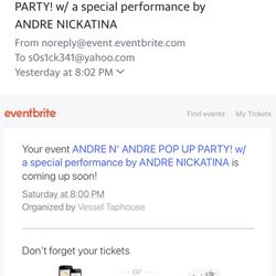 Tickets For Andre Nickatina