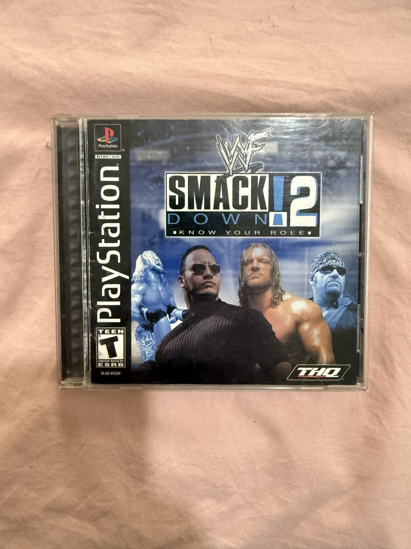 WWF SmackDown 2 Know Your Role Sony PlayStation 1 PS1 WWE Tested Complete CIB