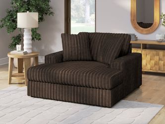 Midnight-Madness Chocolate Oversized Chaise