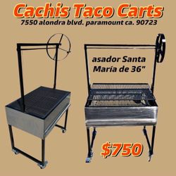 Asador De Carbon Nuevo De 36” Santa Maria Grills/ New Bbq Grills, Durable Grills,