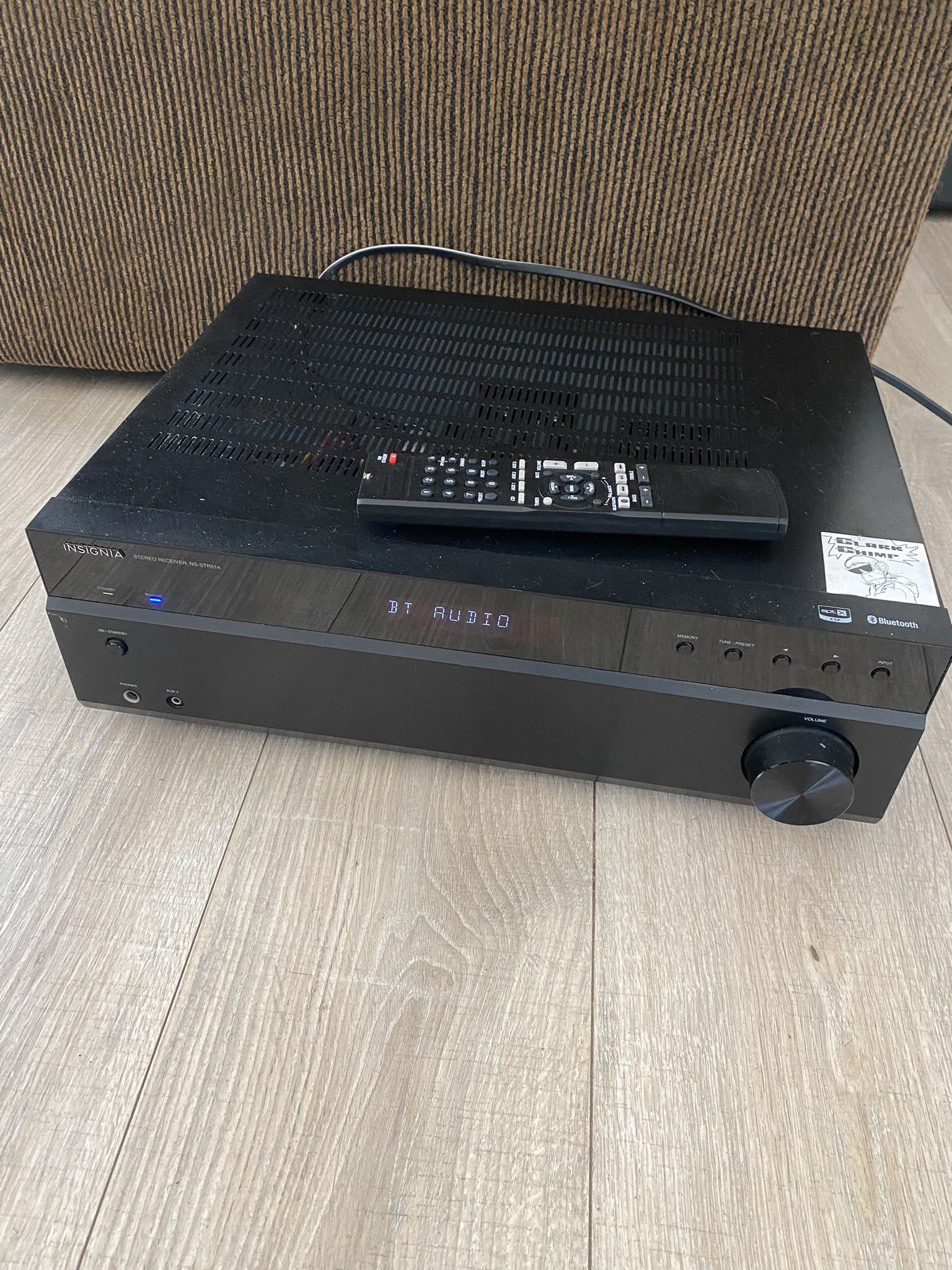 Insignia NS-STR514 - 200 Watt 2 Channel AM FM Stereo Receiver Tested