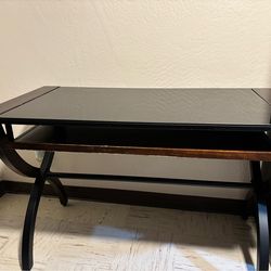 Computer Desk with Glass Top Dimensions(OBO)