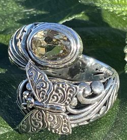 Sterling Silver Butterfly Ring 