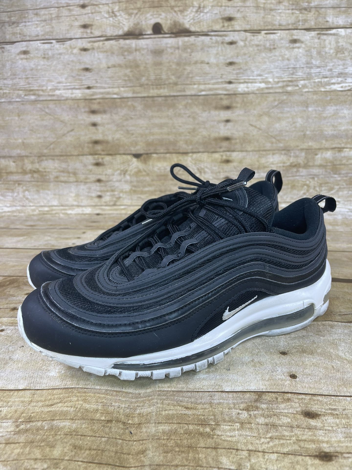 Nike Air Max 97 Mens Size 10 Black & White Athletic Casual Shoes Sneakers