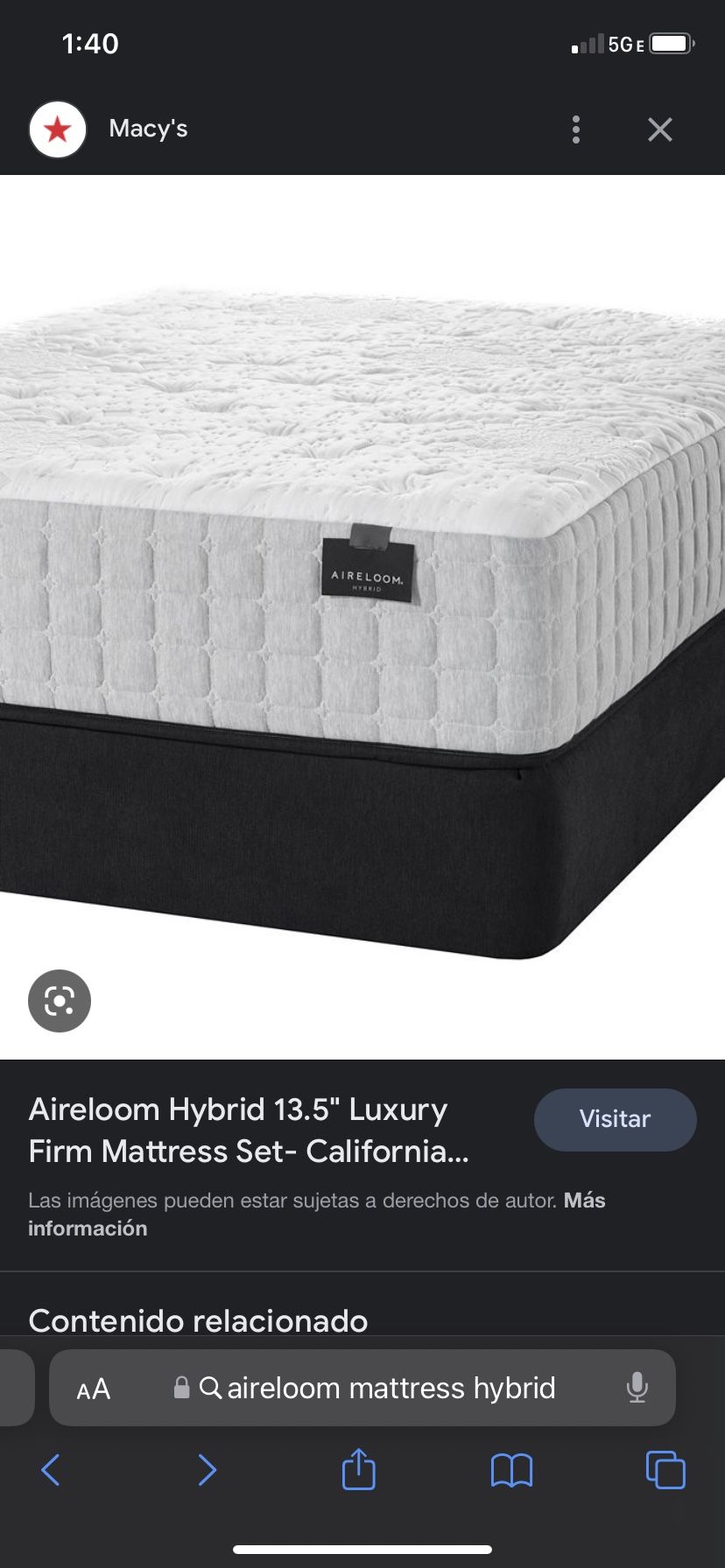 Iroloom Hybrid Luxury Firm King Brand New