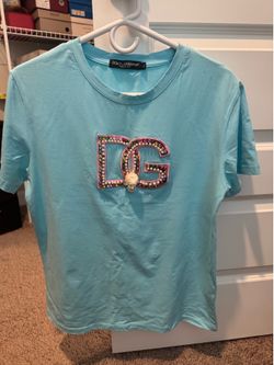 Dolce & Gabbana Beaded DG Logo T-shirt L