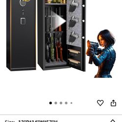 8-12 Gun Safe Fingerprint & Password Lock
