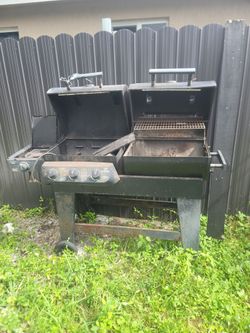 Gas one side chathole one side grill