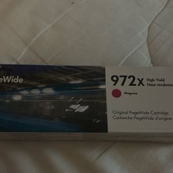 HP PageWide 972X High Yield Magenta Ink Cartridge – Brand New  Selling a brand-new, unopened HP PageWide 972X High Yield Magenta ink cartridge. 	•	Gen