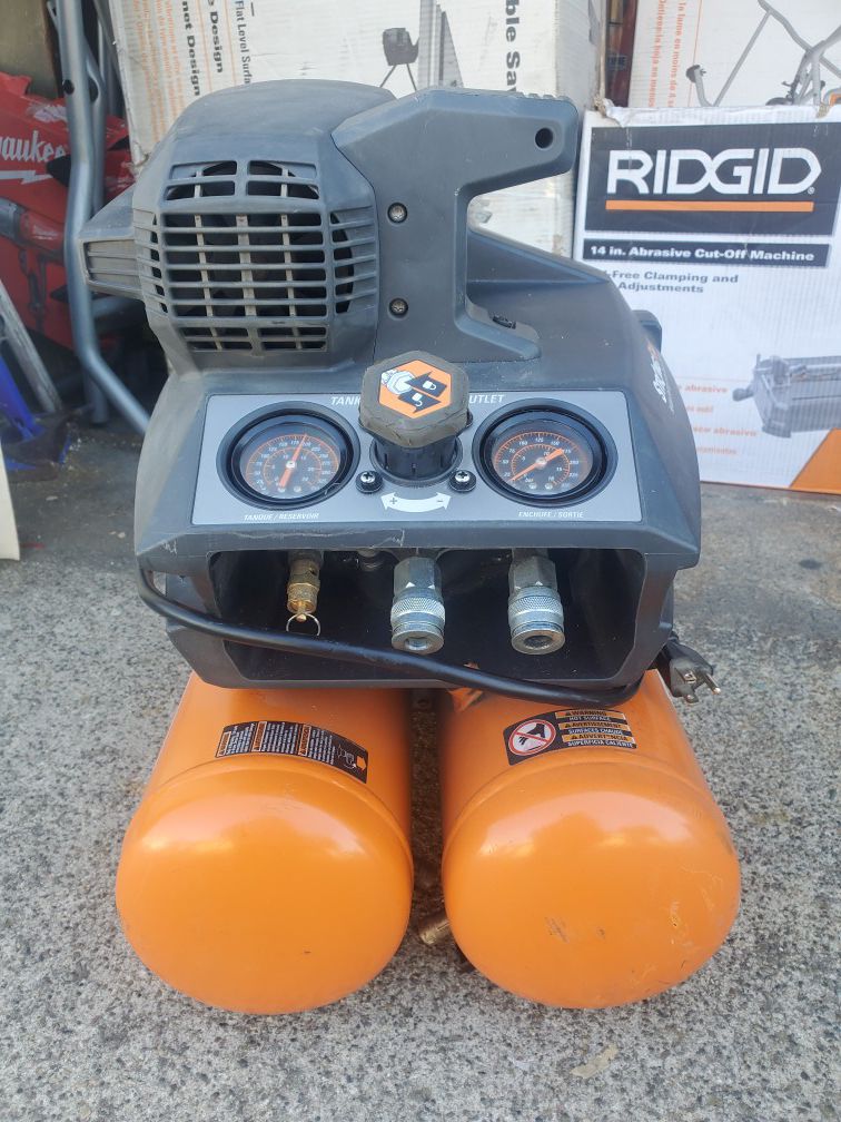 RIDGID 4.5 Gal. Portable Electric Quiet Air Compressor