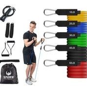 Resistance Bands, Exercise Bands, Pack Of 11, Home Workout Equipment