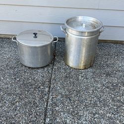 2 Large Pots (one Turkey Frier Pot)