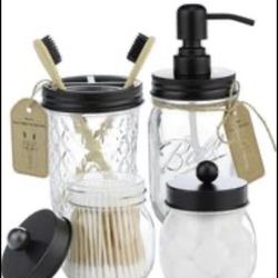 Mason Jar Bathroom Set