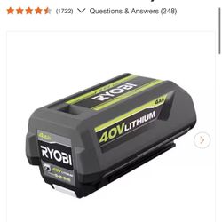 Ryobi 40V lithium ion Battery