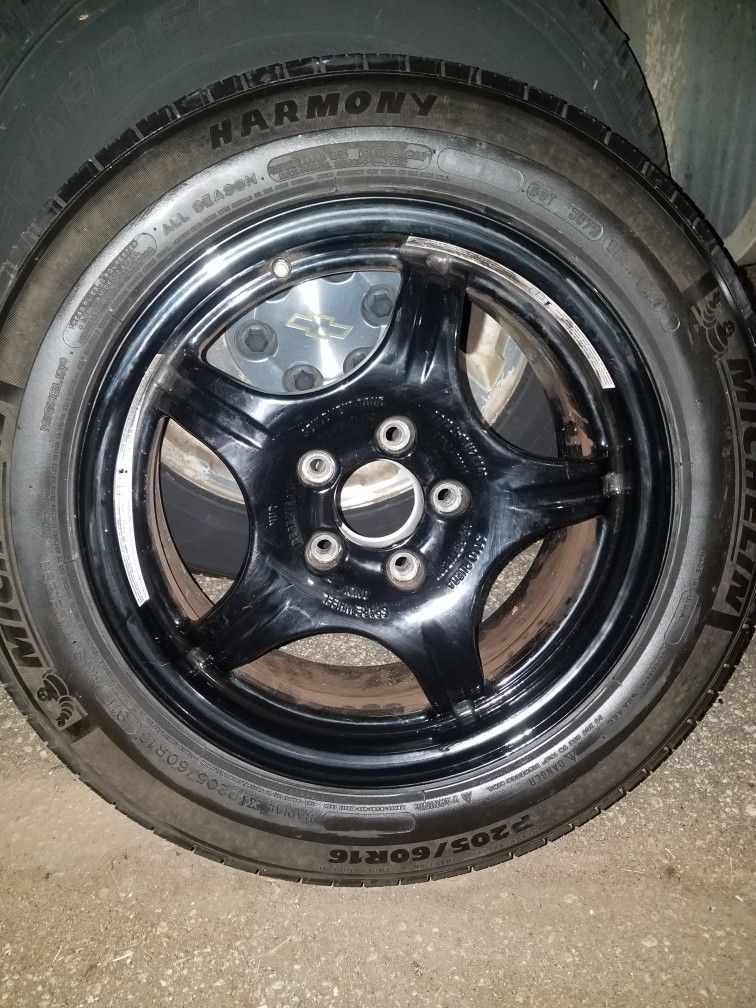 Michelin Harmony P205/60R16 Tire On "Spare" Rim New