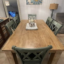 Ashley Furniture Table, 6 Chairs And Server 