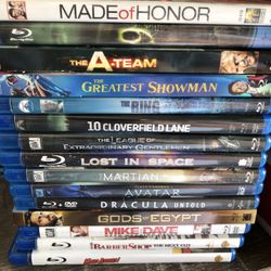 15 Variety of Blu-Rays. $2. Ea. 