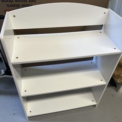 Small White Bookshelf (26 X 10 X 31 Inches)
