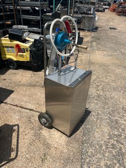 BKI OC-90 Shortening Disposal Unit , Stainless Restaurant Grease & Oil Transfer Tank w/ Pump