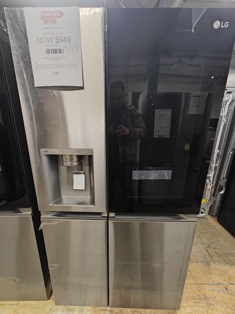 LG side by side refrigerator instaview