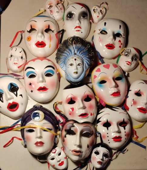 Vintage Porcelain Masks