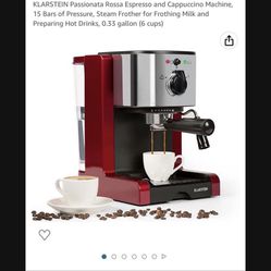 Red Espresso machine 