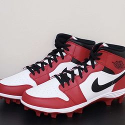 Nike Air Jordan Chicago 1 Football Cleats Size 11.