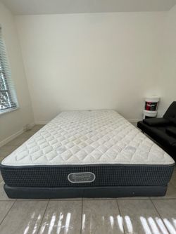Queen Mattress & Low profile box spring…CASH ONLY..$40