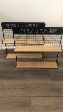 RAE DUNN WALL SHELFS SET OF 2