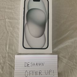 Brand New Apple IPhone 15 Black 128GB Unlocked