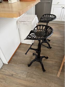 Adjustable Height Iron Bar Stool （used）
