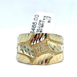 10KT Yellow Gold Nugget Ring 5.70g Size 10-1/2 179962/7