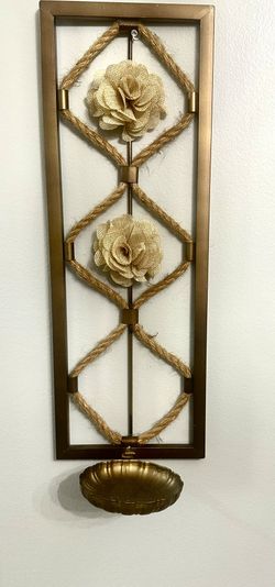 Wall Decor - Candle Holder For Living Room/ Entry Way 
