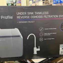 GE Profile Under Sink Tankless Reverse Osmosis Water Filtration System