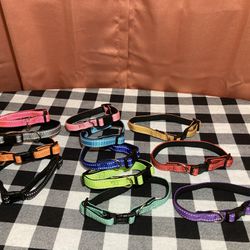 New Size Small Reflective Dog Collars Fits Neck Size 8”-14”