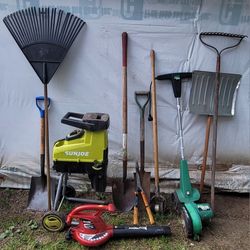 Garden Tools And Leaf Mulcher 