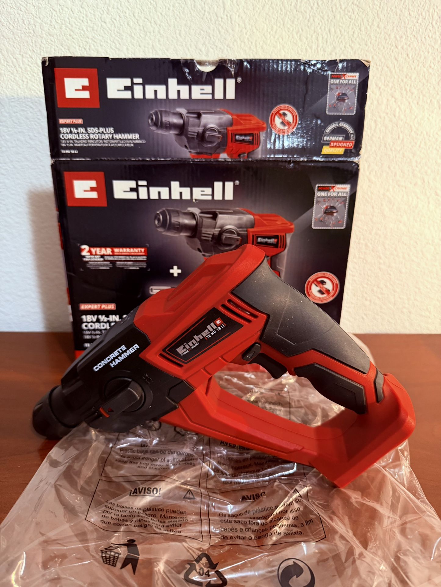 Einhell 18V ½-IN. SDS-PLUS CORDLESS ROTARY HAMMER