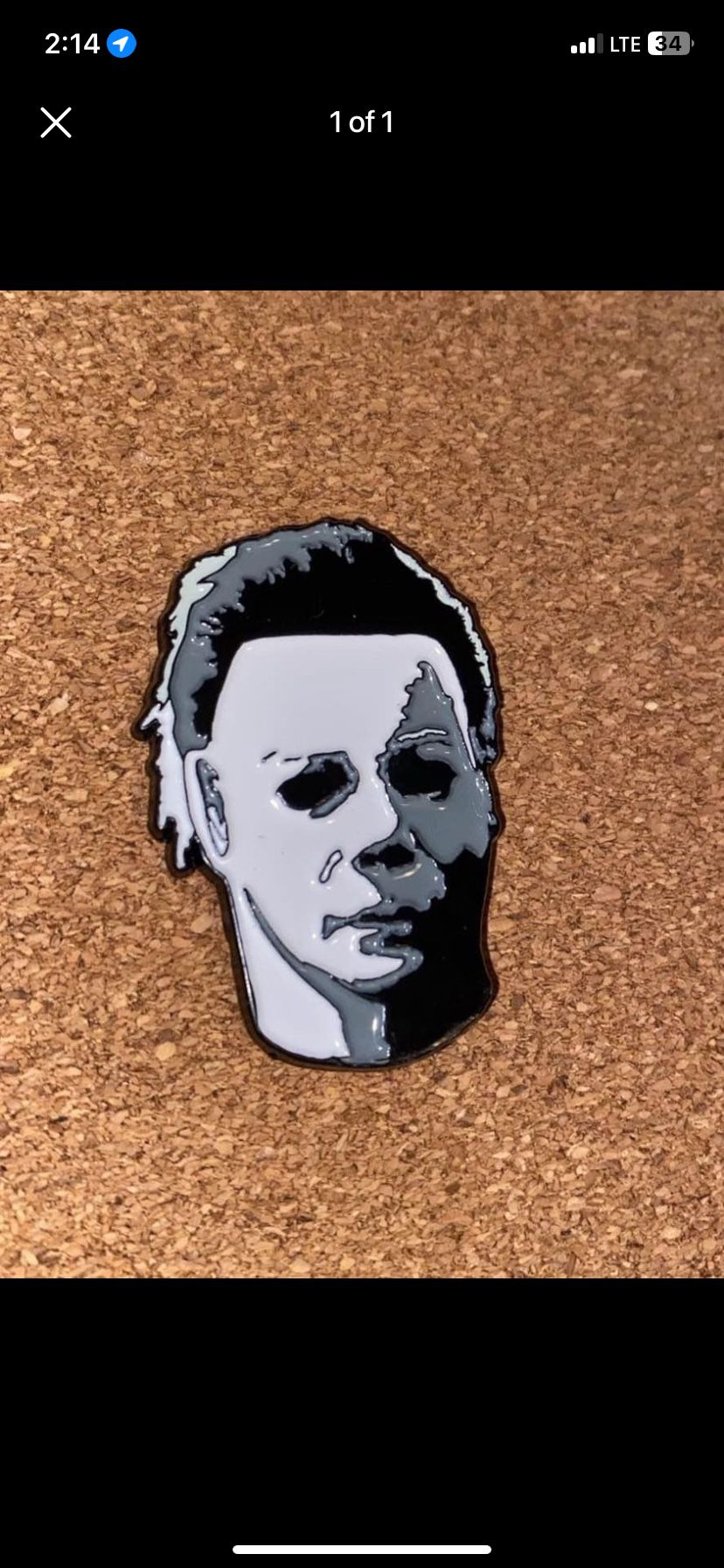 Michael Myers Halloween enamel pin