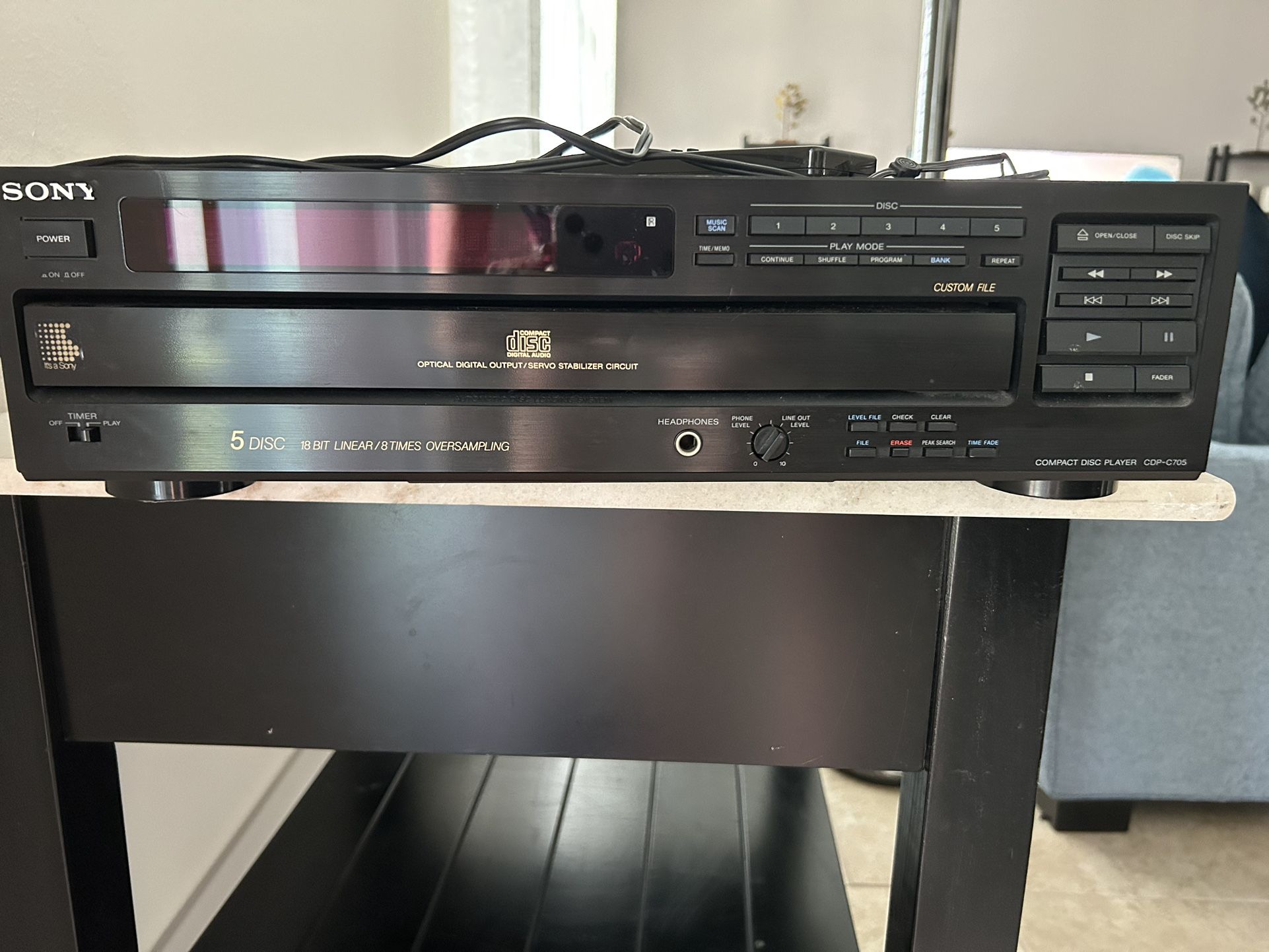Sony 5 Disc Compact Disc Player