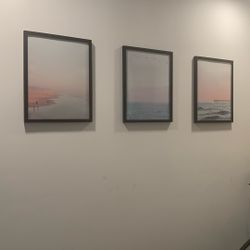 Beach Ocean Wall Art 3 Piece 