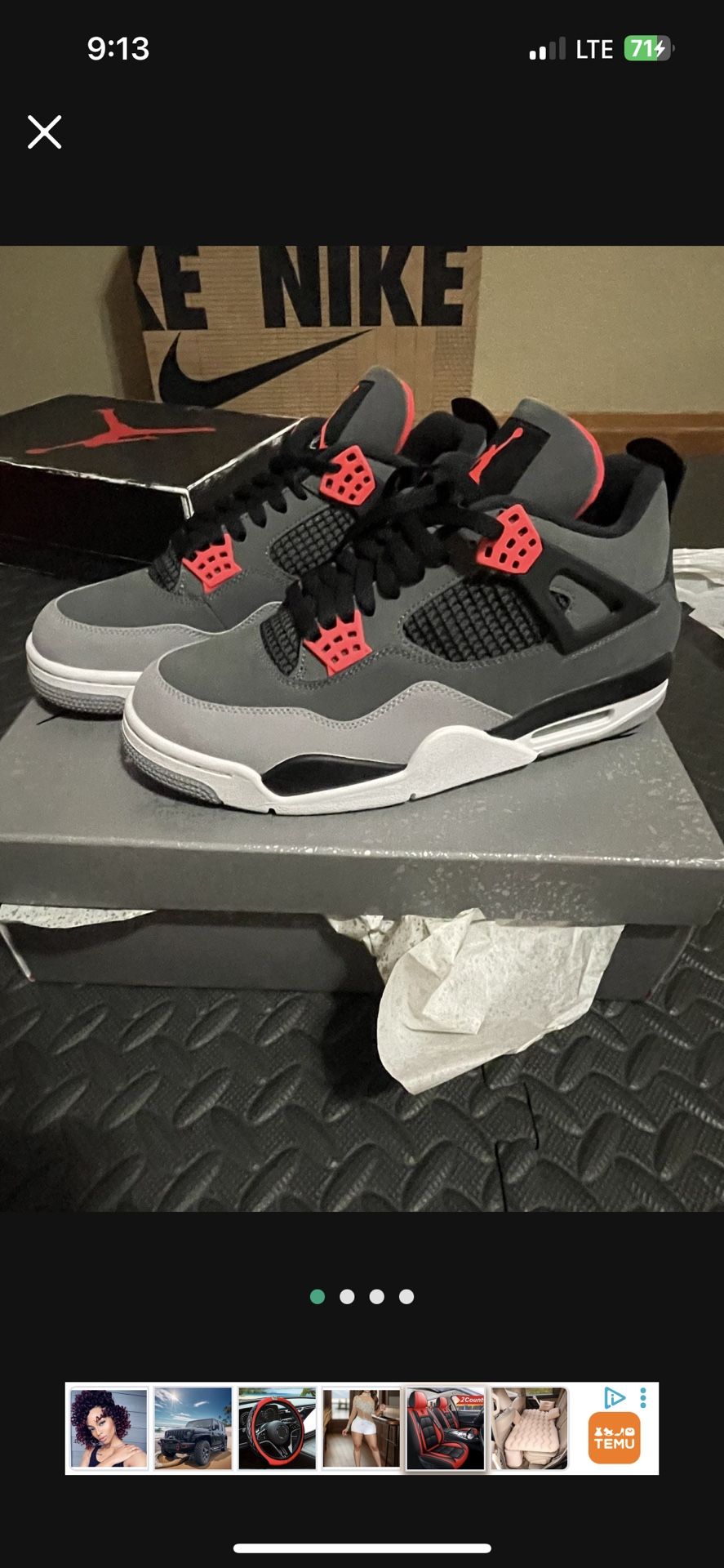 Jordan 4 Retro Infrared