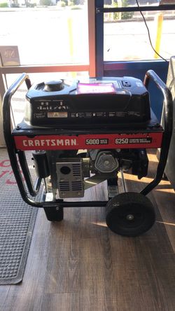 1003 Craftsman 5000-6250Watt Gas Powered Generator Electric Tool 594277